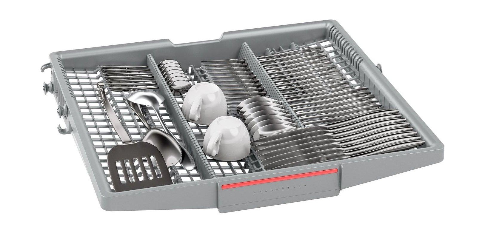 غسالة الصحون العمودية السلسلة 4 بـ 6 برامج من بوش (SMS46NI10M) - فضي