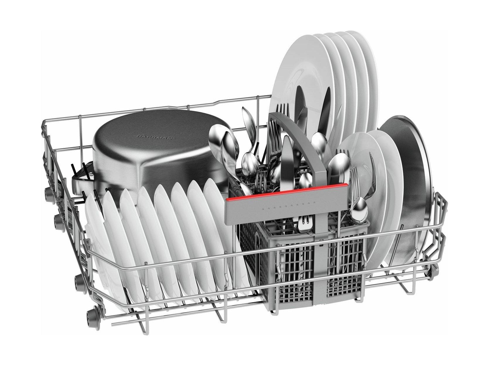 غسالة الصحون العمودية السلسلة 4 بـ 6 برامج من بوش (SMS46NI10M) - فضي