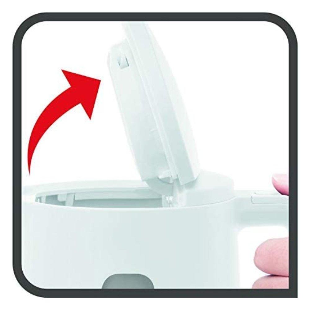 غلاية كهربائية إليمنت من تيفال، بسعة 1.7 لتر، قدرة 2400 واط، KO200127 - أبيض