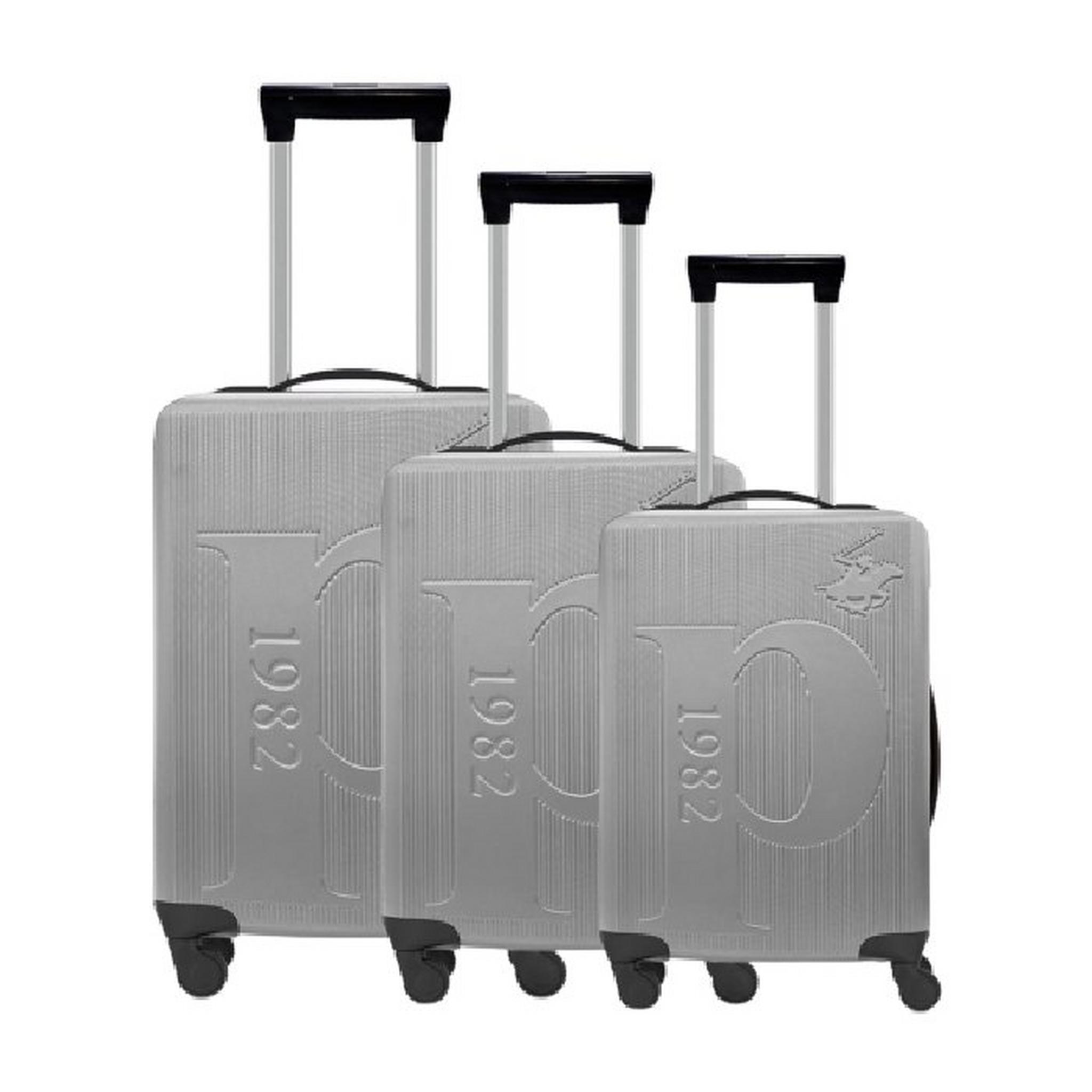 U.S Polo Luggage Set of 3 75.5X48X30 CM - Grey