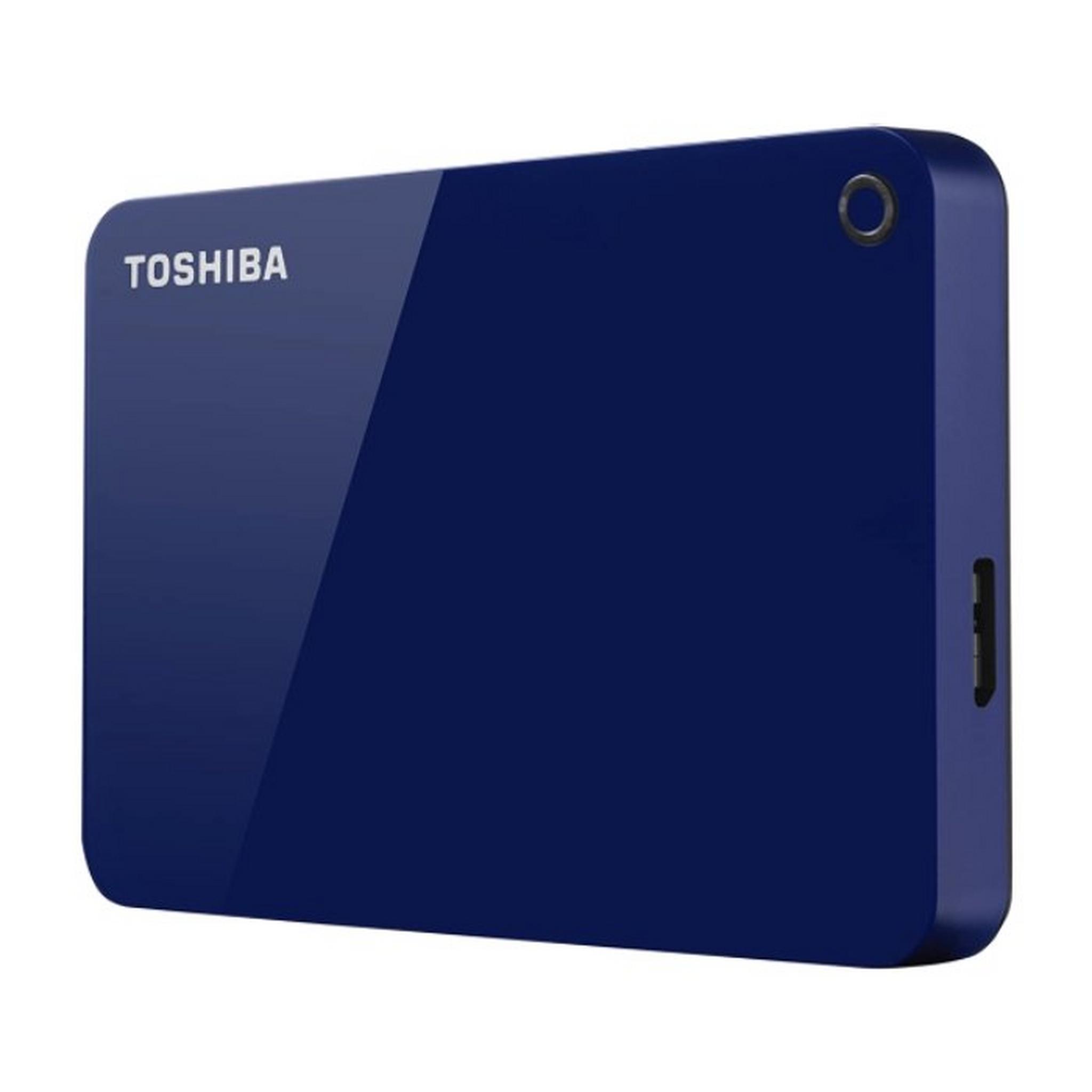 Toshiba Canvio Advance 2TB External Hard Drive - Blue