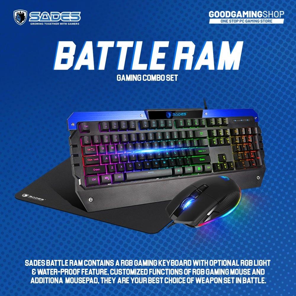 Sades Battle Ram Gaming Combo Set Xcite Kuwait