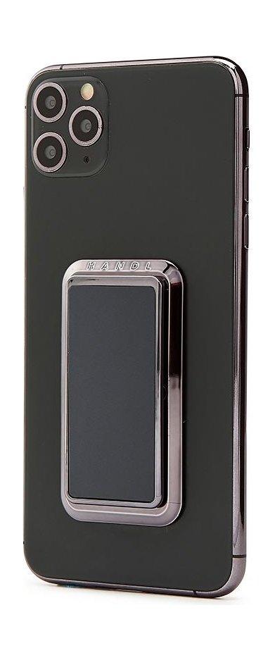 حامل يدوي للهاتف الذكي صلب مطلي من هاندل ستيك – رمادي