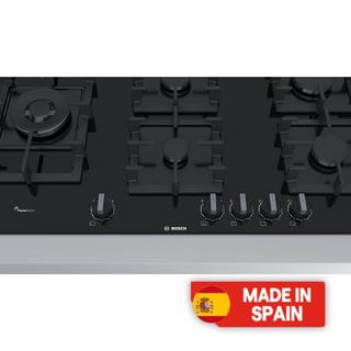 Buy Bosch 90cm hard glass gas cooking hob (pps9a6b90m) - stainless steel in Kuwait