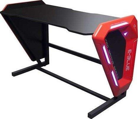 E-Blue Gaming Desk 1.25M with Blue lighting