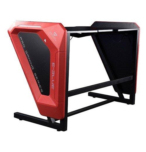 E-Blue Gaming Desk 1.25M with Blue lighting