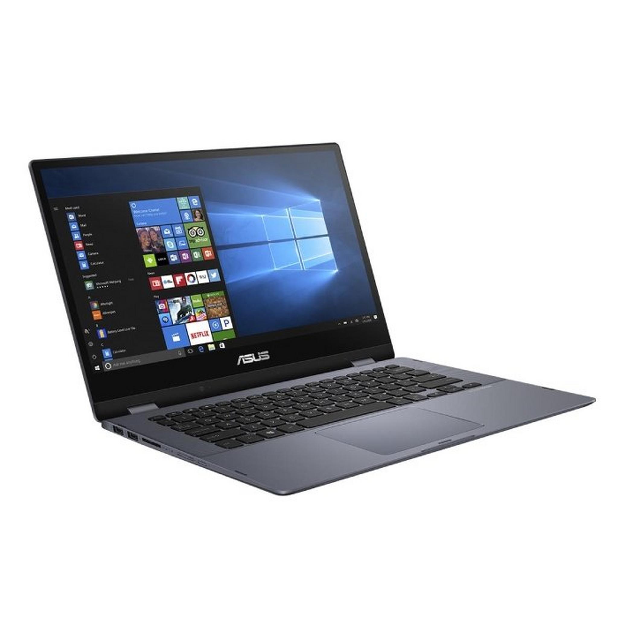 Asus VivoBook Flip 14 Intel Core i3 10th Gen, RAM 4GB, 256GB SSD 14" Laptop (TP412FA-EC404T) - Grey