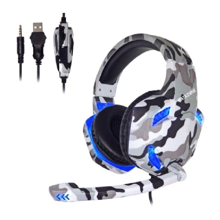 Datazone Gaming Headset (K176WHT/BLCAMO) White/Blue Price in Kuwait