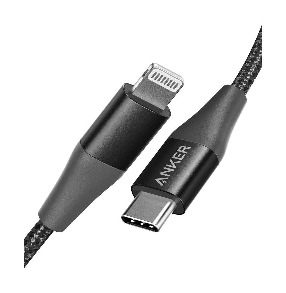 Anker PowerLine+ II 0.9m USB-C to Lightning Cable - Black