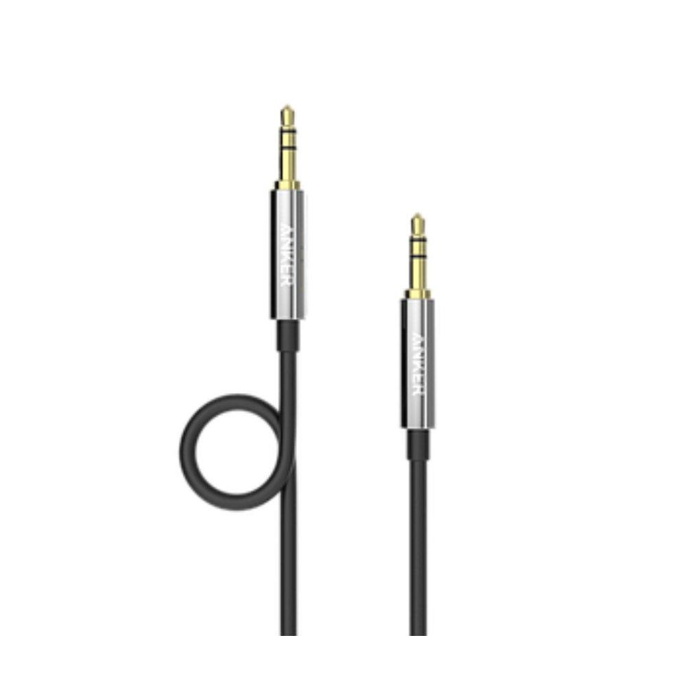 Anker A7123 Auxiliary Audio Cable, 1.2 Meters - Black