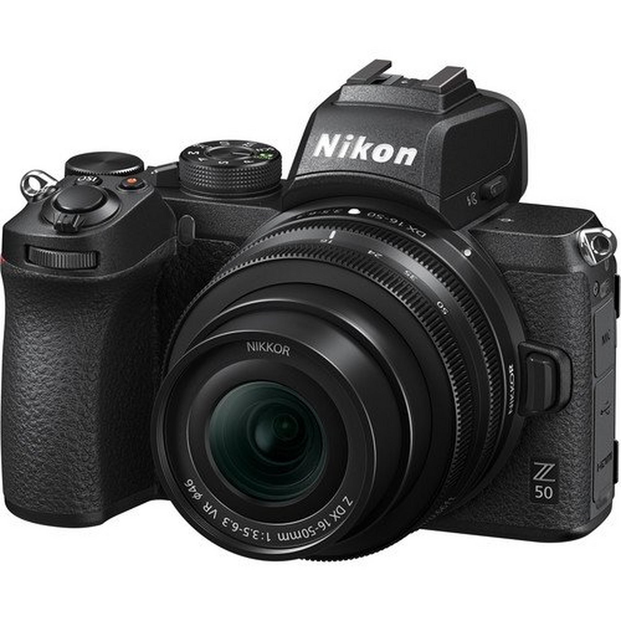 كاميرا نيكون الرقمية زد 50 بدون مرآة مع عدسة 16-50 ملم وعدسة 50-250 ملم