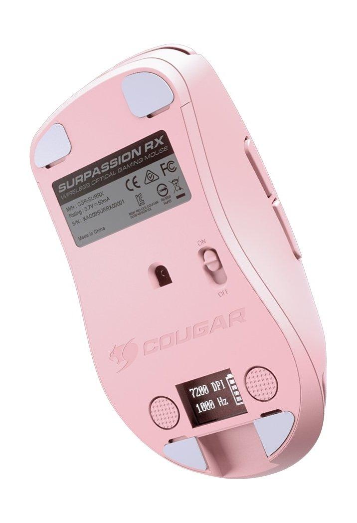 ماوس ألعاب كوجر سوراسيون RX ضوئي لاسلكي - وردي