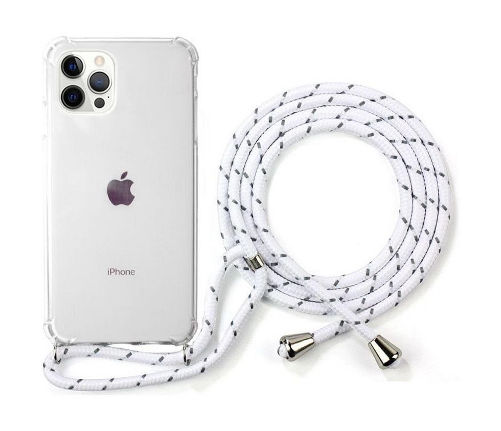 EQ Necklace String iPhone 12 | 12 Pro Case - White
