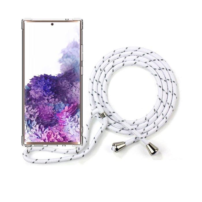 EQ Necklace String iPhone Note 20+ Case - White Strap