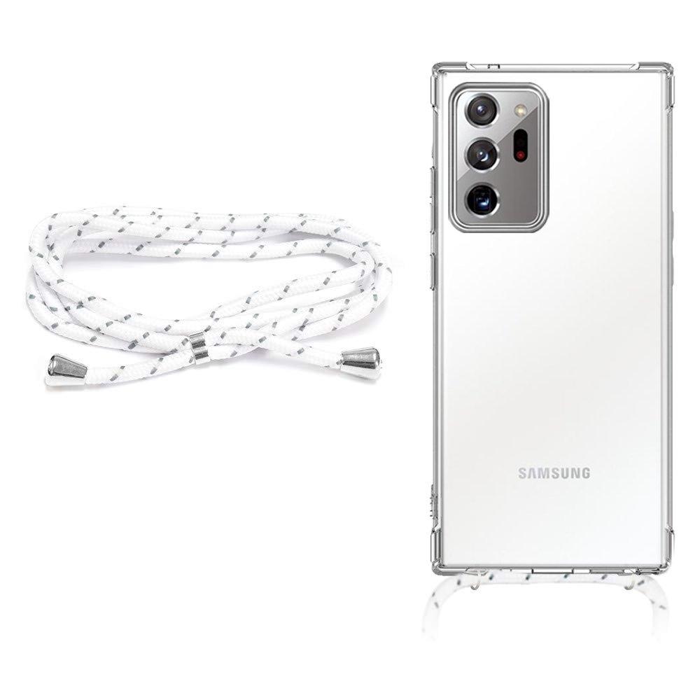 EQ Necklace String iPhone Note 20+ Case - White Strap