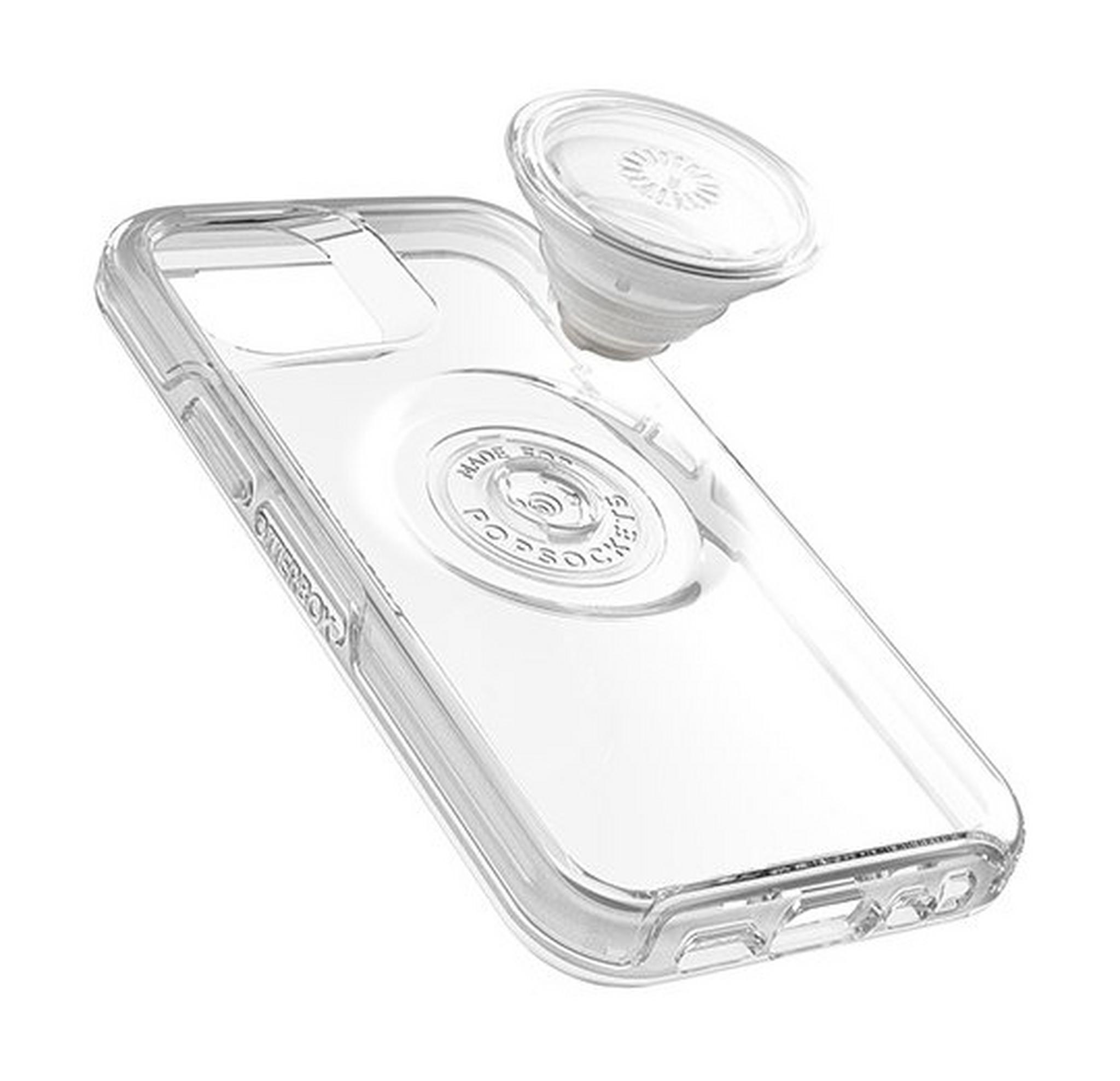 غطاء حماية مع مقبض لهاتف أيفون 12 ميني من أوتربكس - شفاف
