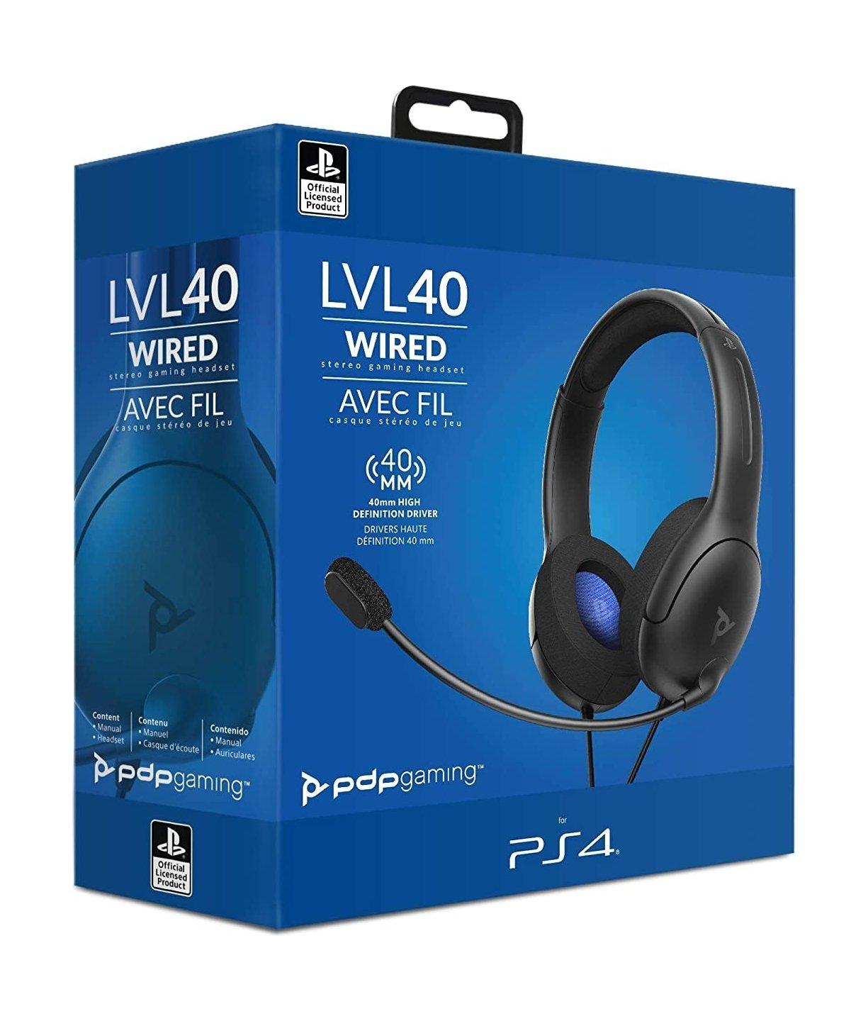 PDP LVL40 PS4 Wired Stereo Headset Gaming Xcite Kuwait