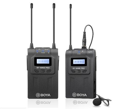 BOYA Wireless Microphone with Receiver and Transmitter – (BY-WM8 PRO-K1)