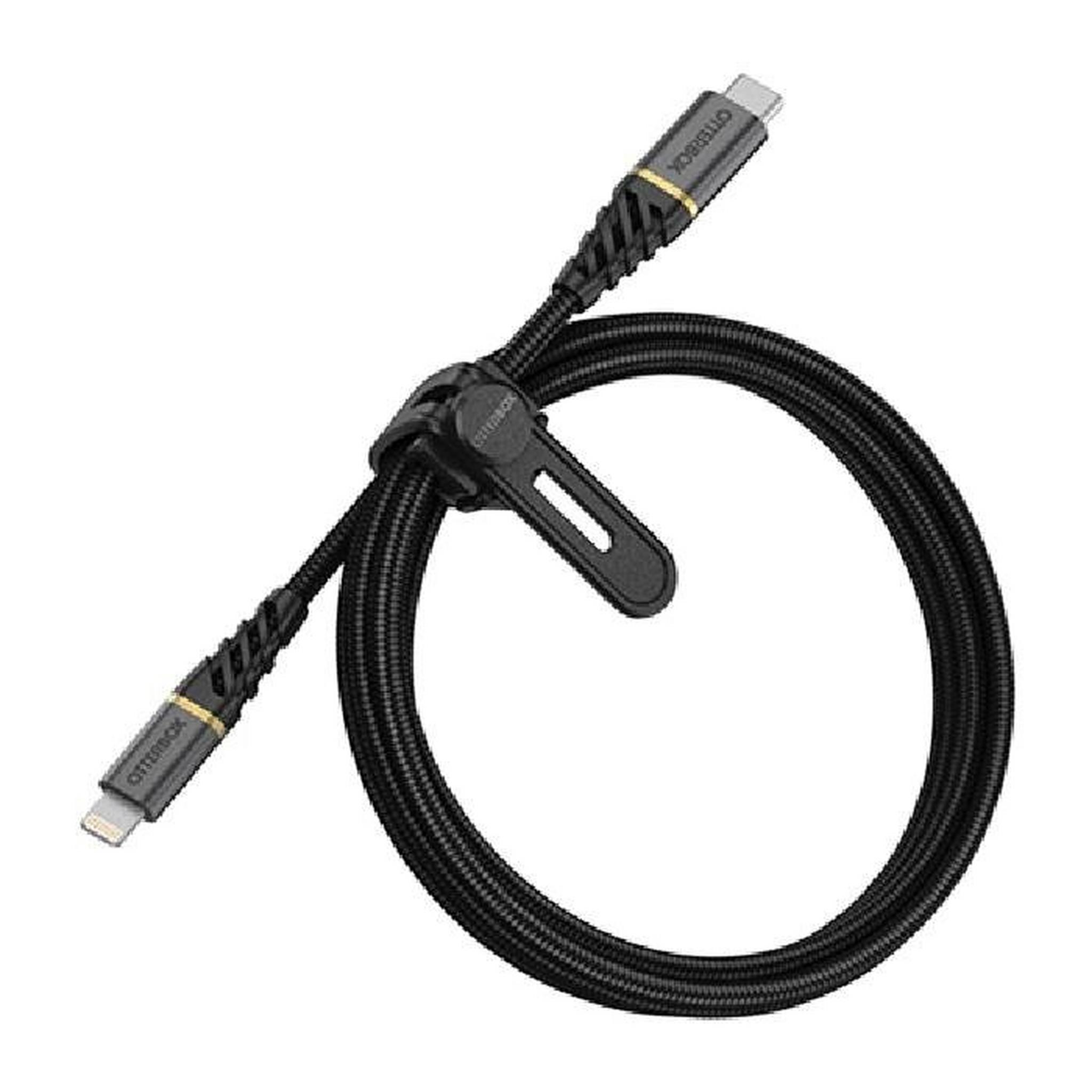 OtterBox Premium USB-C Lightning Cable 2-Meters (78-52655) - Black