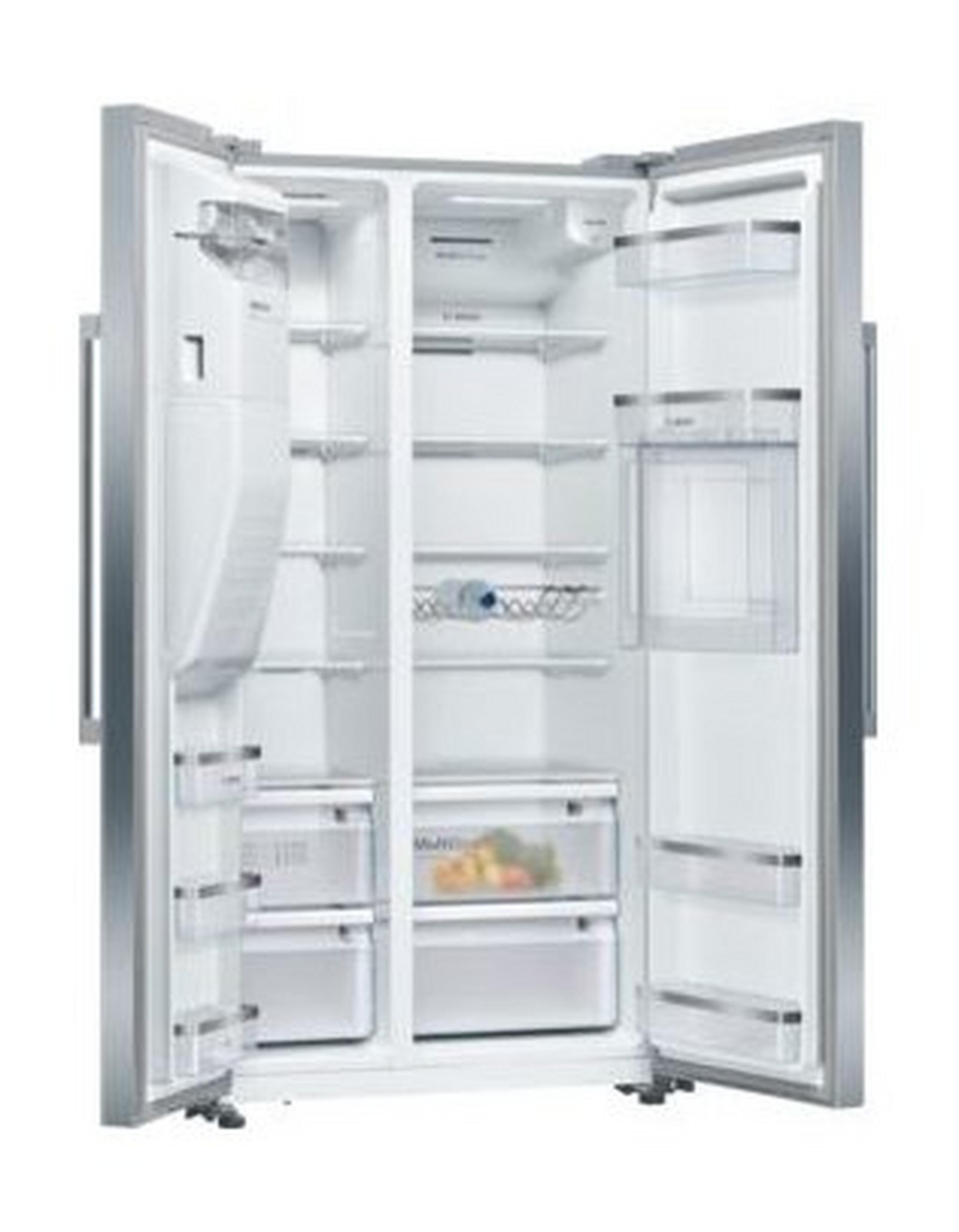 Bosch 21CFT Side By Side Refrigerator and Freezer (KAG93AI30M ) - Stainless Steel