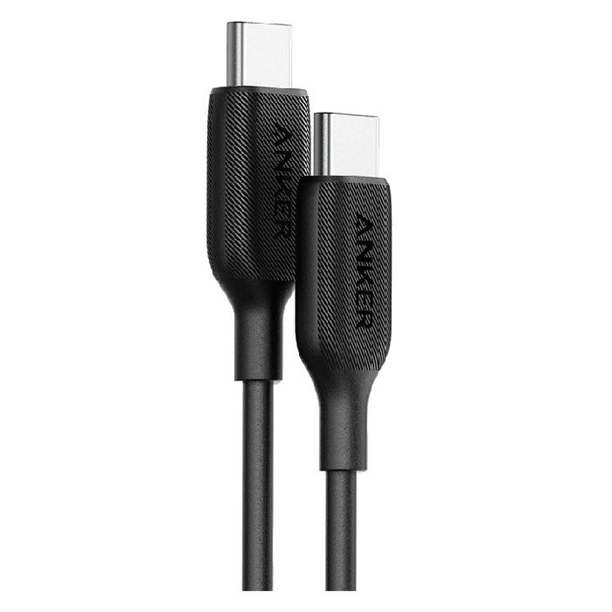 Anker PowerLine + III USB-C to USB-C Cable (3 Feet) - Black
