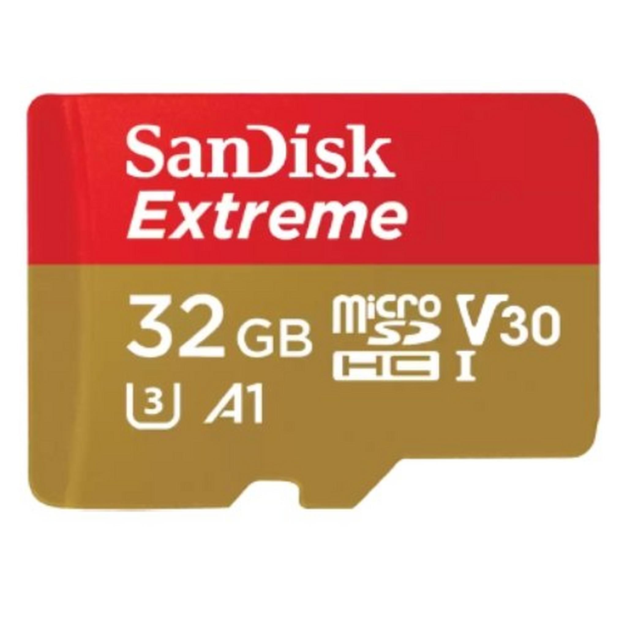 بطاقة الذاكرة سانديسك إكستريم ميكرو إس دي بسعة 32 جيجابايت لألعاب الهاتف