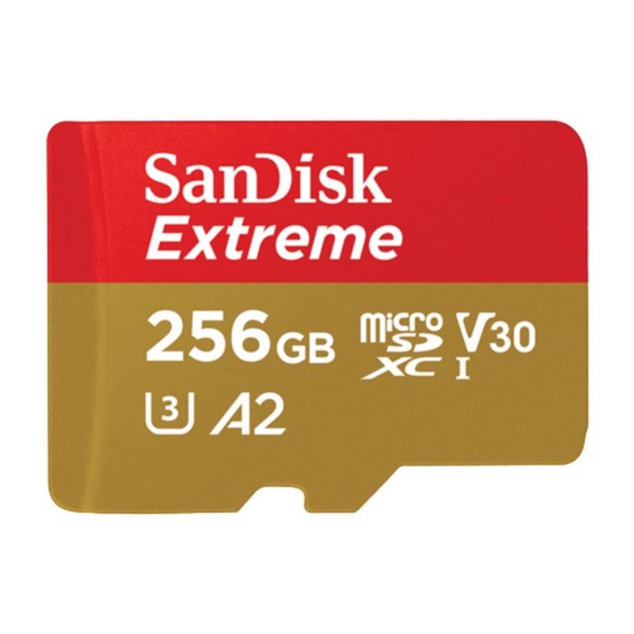 بطاقة الذاكرة سانديسك إكستريم ميكرو إس دي بسعة 256 جيجا بايت للهاتف الألعاب