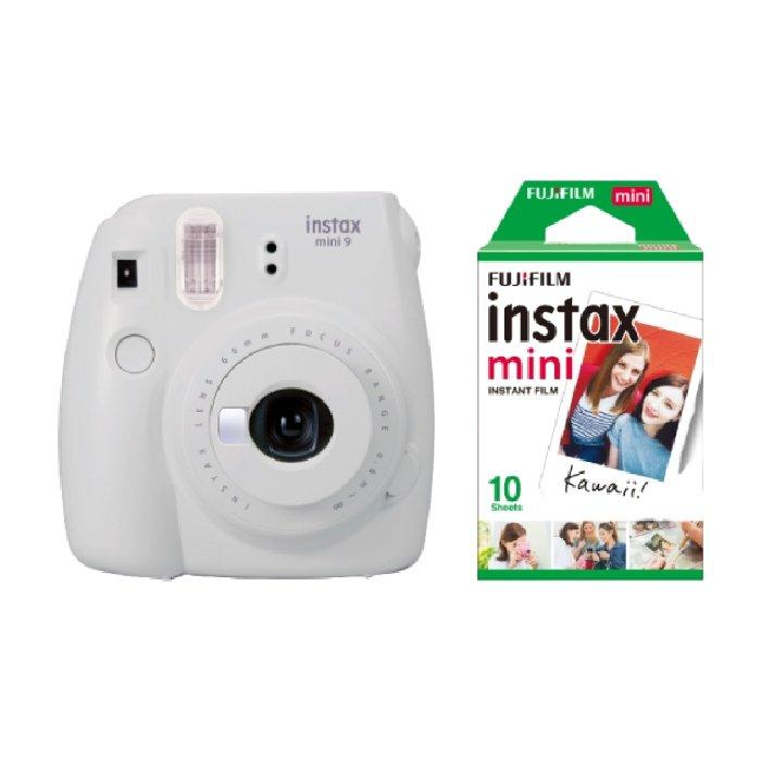 Fujifilm Instax Mini 9 Instant Film Camera - Smokey White + Fujifilm ...