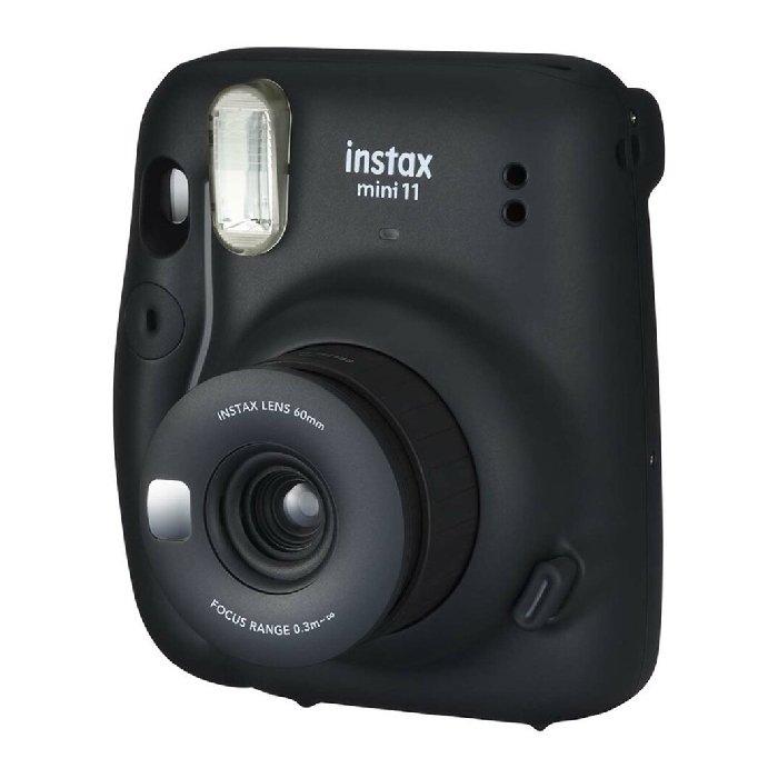باقة كاميرا فوجي فيلم إنستاكس ميني 11 الفورية + اكسسوارات  – رمادي