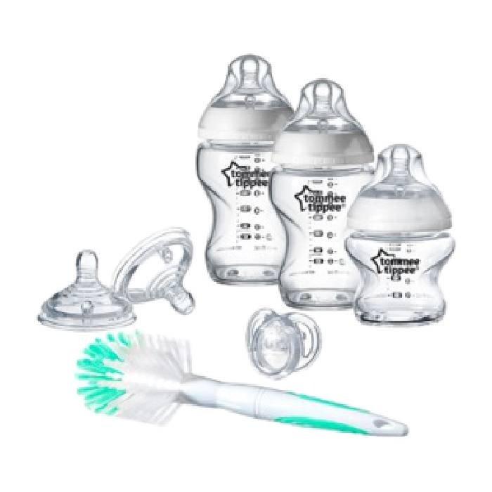 M+O  Tommee Tippee Bottles Starter Kit Transparent