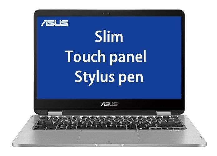 Asus Vivobook Flip 14 Intel Celeron 4GB RAM 128GB SSD 14" Covertible Laptop - Grey