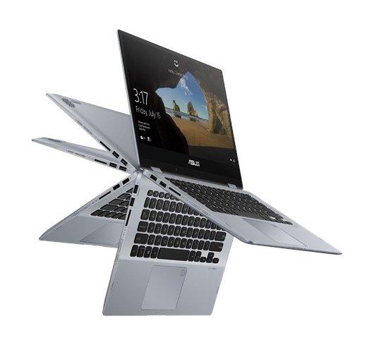 Asus Vivobook Flip 14 Intel Celeron 4GB RAM 128GB SSD 14" Covertible Laptop - Grey