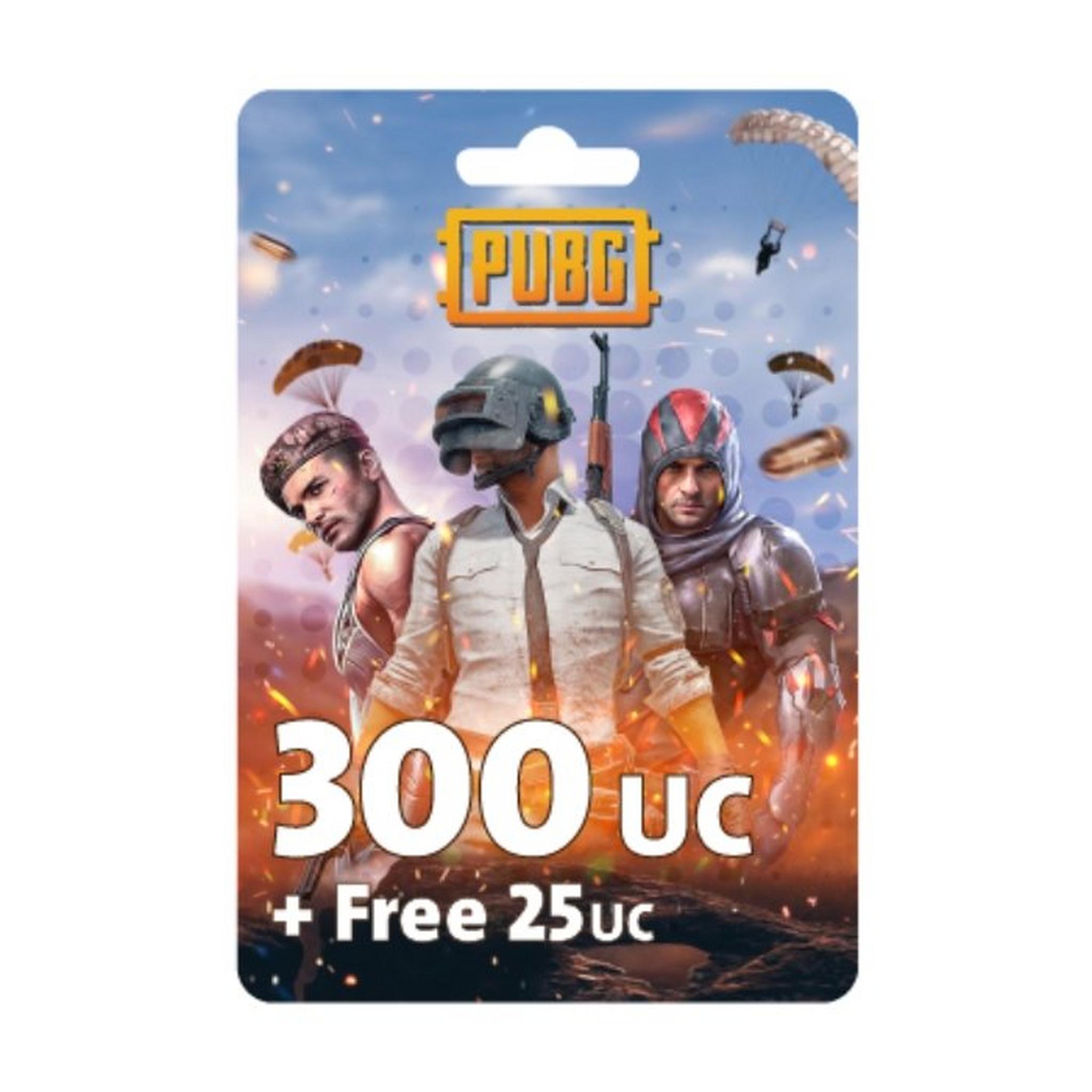 PUBG Game Point - (300 + Free 25 UC) - $4.99