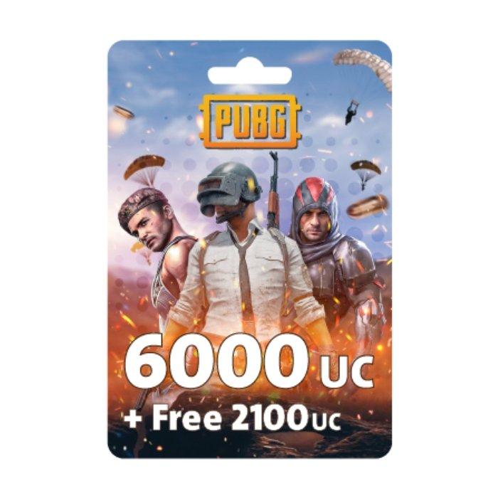 Buy Pubg game point - (6000 + free 2100 uc) -  $99. 99 in Saudi Arabia