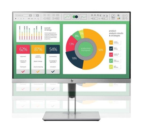 HP EliteDisplay E223 21.5" Full HD Monitor - Silver