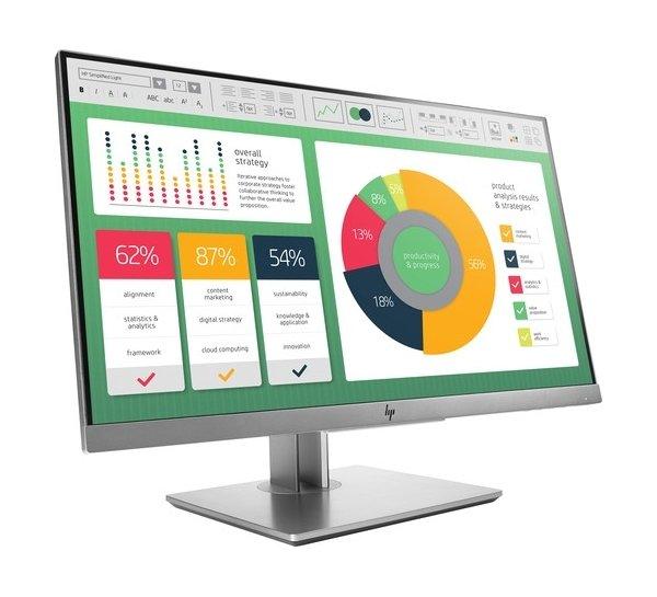 HP EliteDisplay E223 21.5" Full HD Monitor - Silver