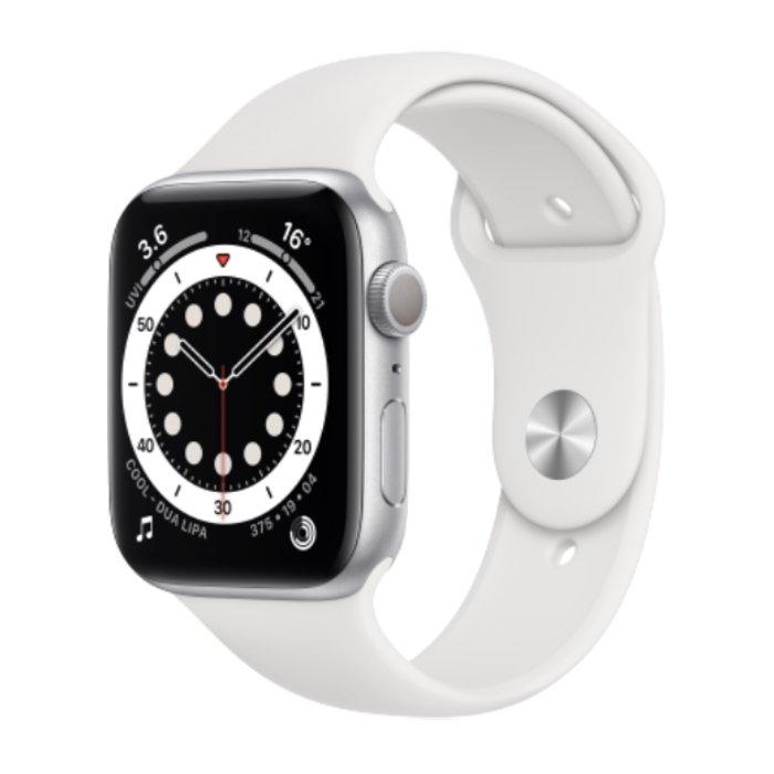 Apple Watch Series 6 GPS 40mm Aluminum Case Smart Watch - Silver / White