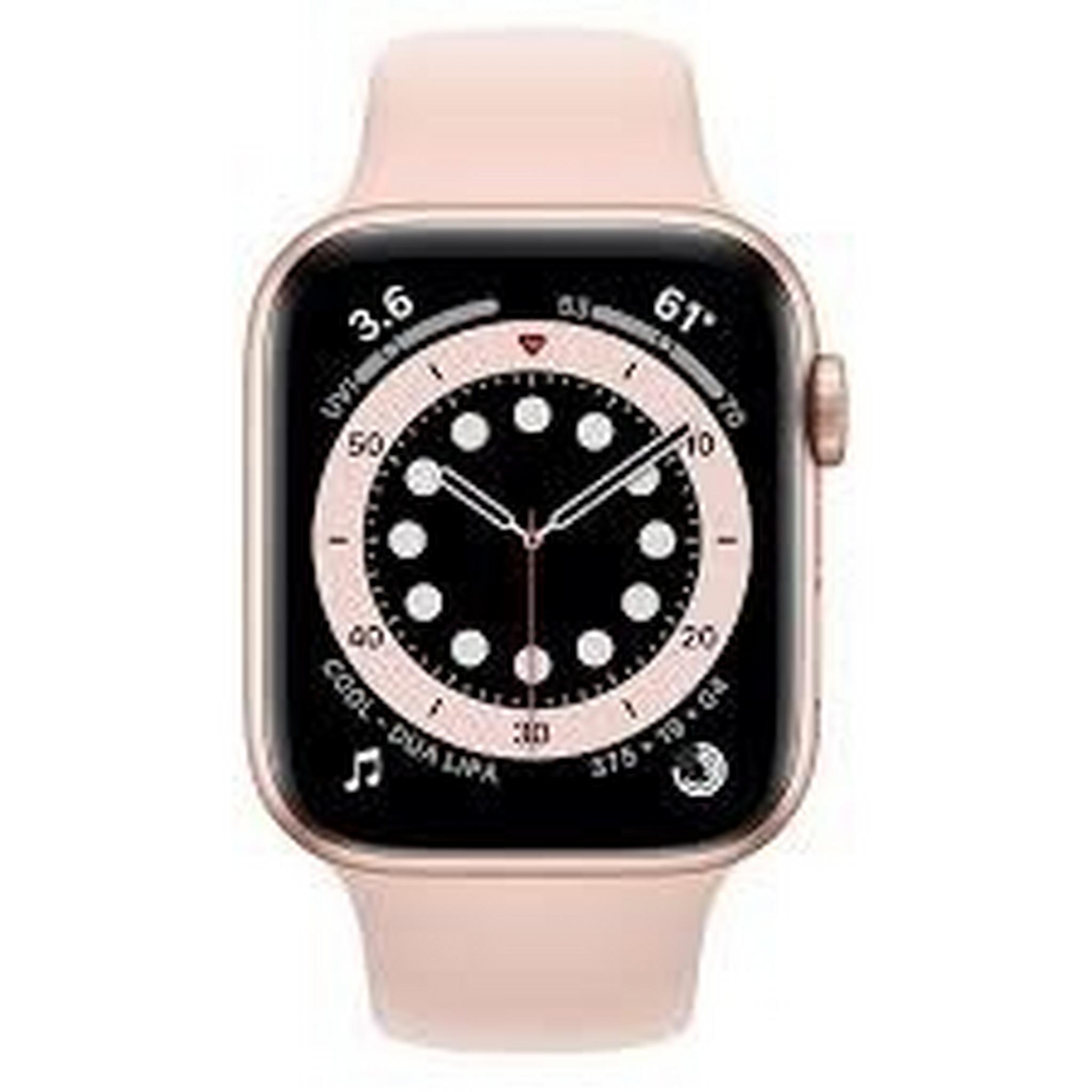 Apple Watch Series 6 GPS 44mm Aluminum Case Smart Watch - Gold / Pink