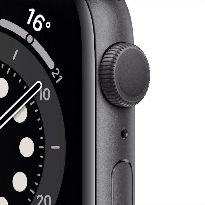 Apple Watch Series 6 GPS 44mm Aluminum Case Smart Watch - Grey / Black