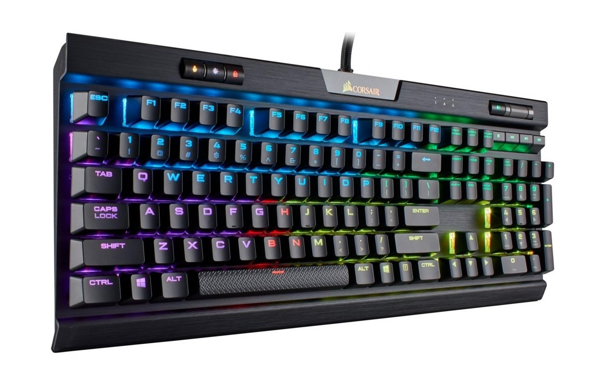 Corsair K70 RGB MK.2 RAPIDFIRE Mechanical Gaming Keyboard - Cherry MX Red