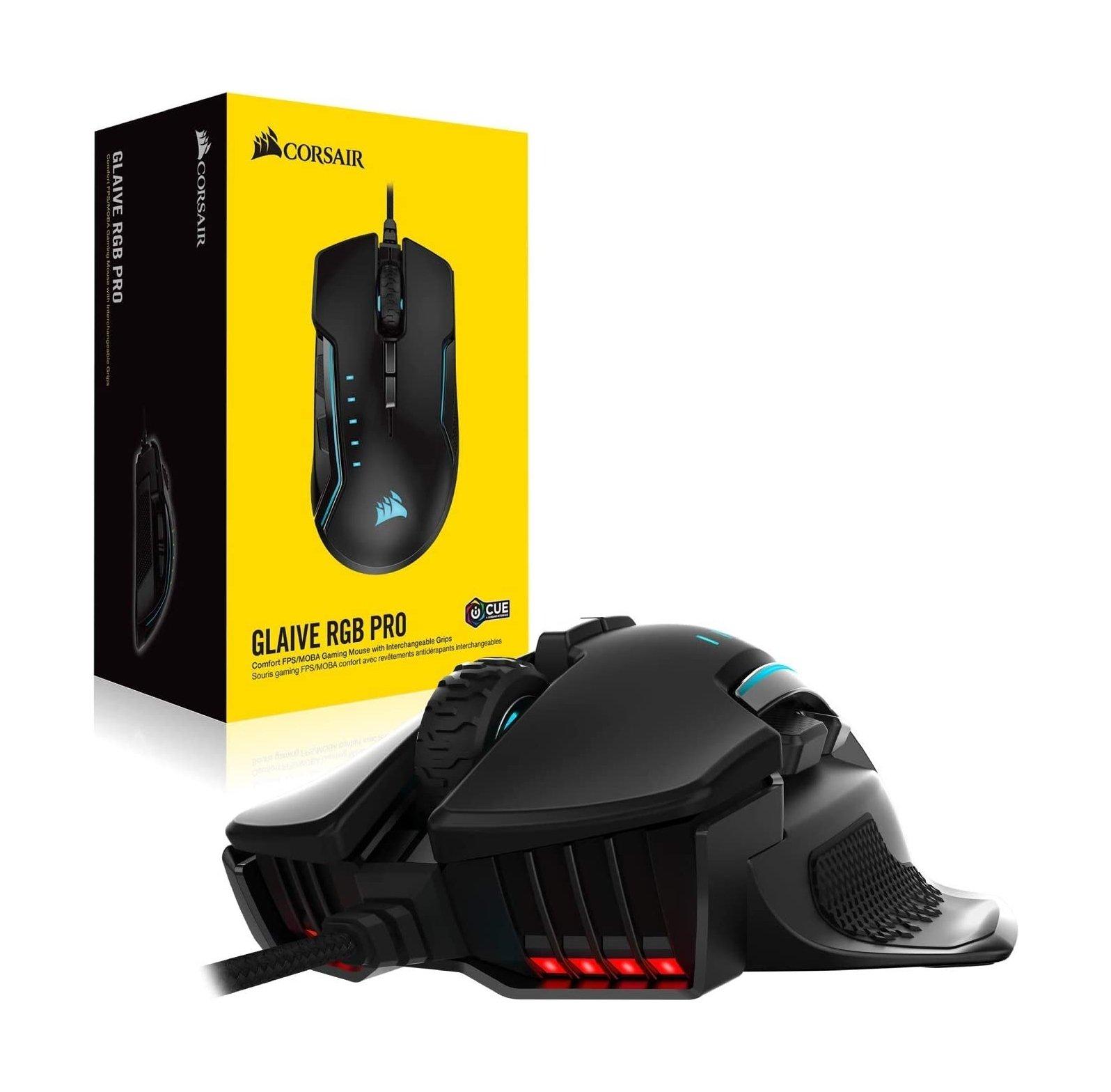 Corsair GLAIVE RGB PRO Gaming Mouse - Black