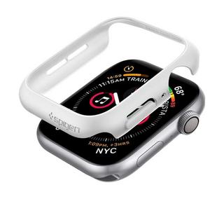 Buy Spigen thin fit apple watch series 6/se/5/4 44mm case - white in Saudi Arabia