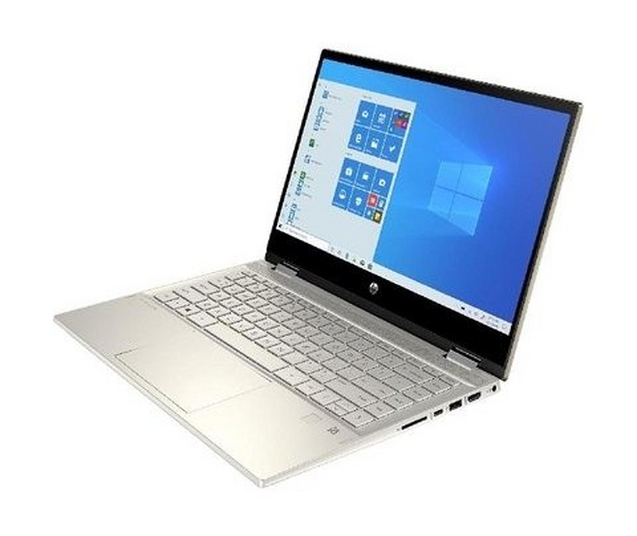 HP Pavilion x360 Intel Core i3 11th Gen. 4GB RAM 256GB SSD 14" Touch Convertible Laptop - Gold
