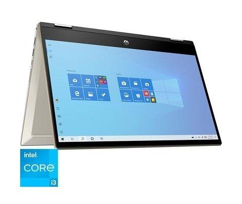 HP Pavilion x360 Intel Core i3 11th Gen. 4GB RAM 256GB SSD 14" Touch Convertible Laptop - Gold