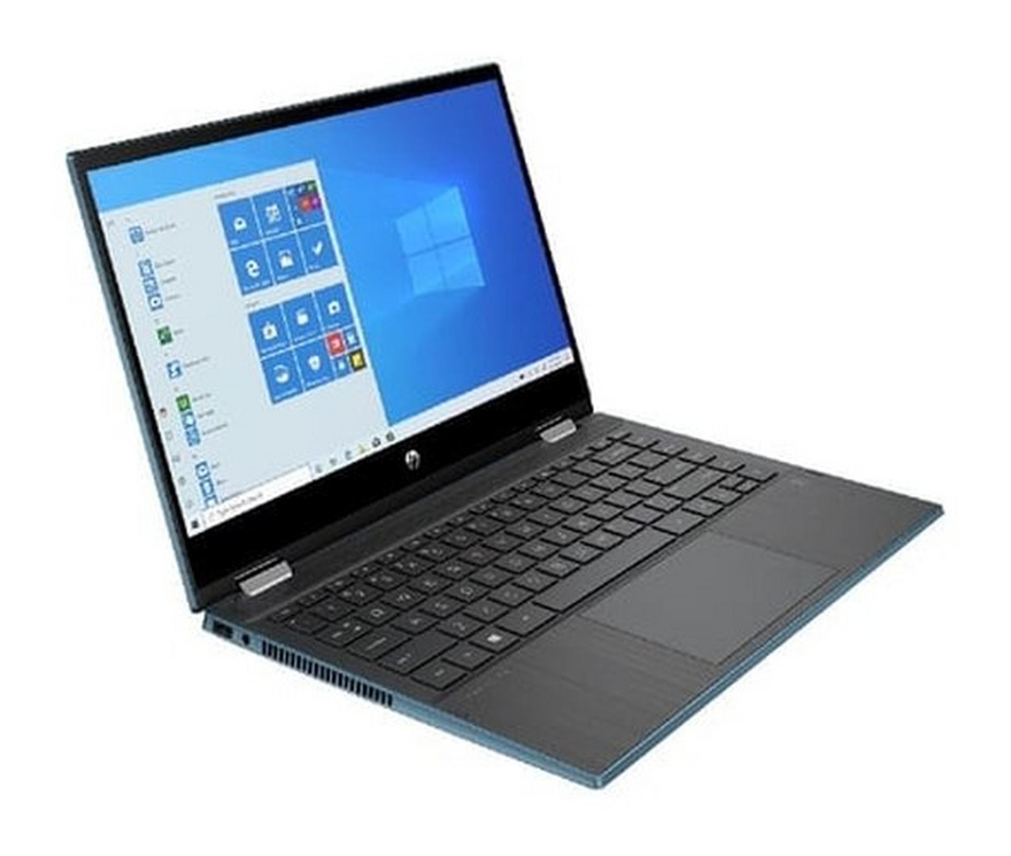 HP Pavilion x360 Intel Pentium 7505 4GB RAM 128GB SSD 14" Convertible Laptop - Teal