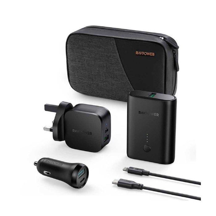 RAVPower PD Portable Charger 5-Pack Combo (RP-PB200) - Black