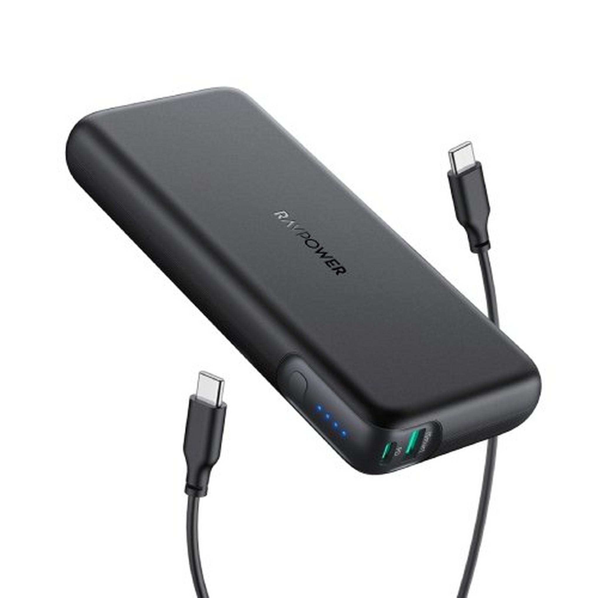 RAVPower PD Pioneer 20000mAh 60W 2-Port Portable Charger - Black