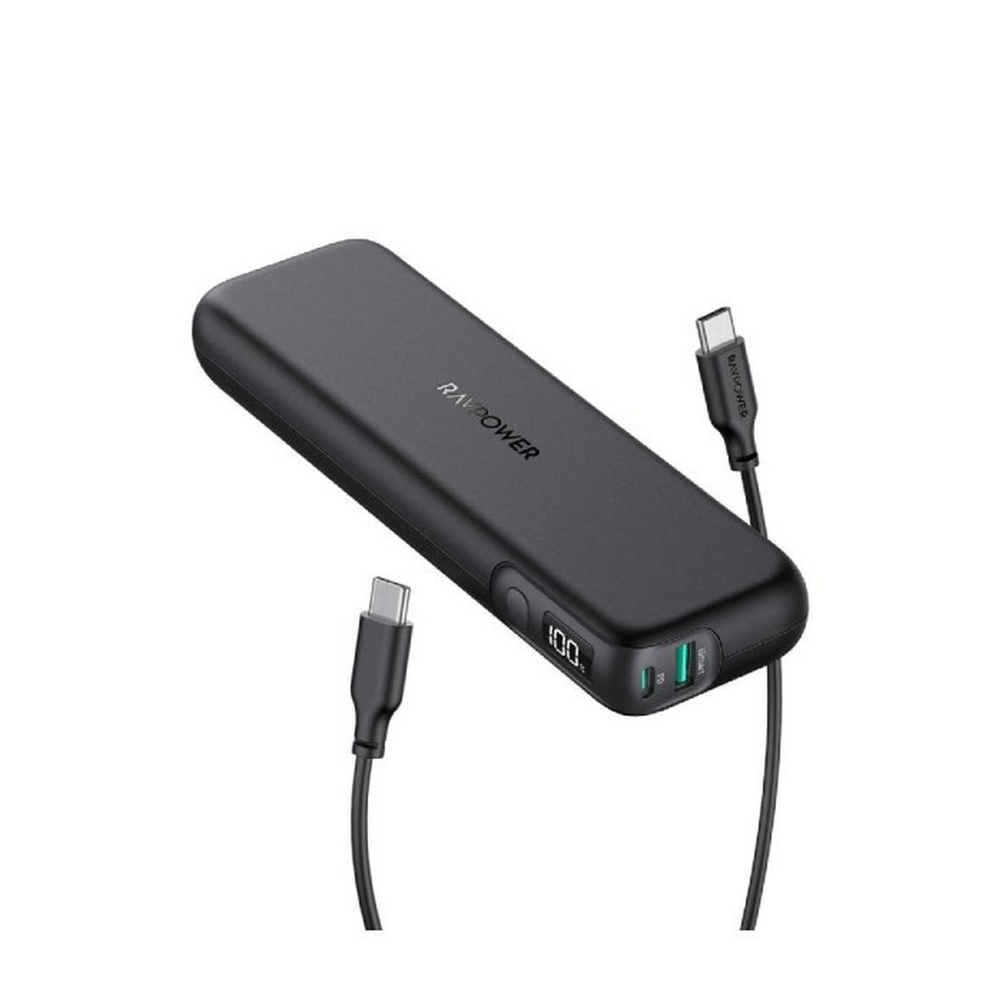 RAVPower PD Pioneer 15000 mAh 30w 2 Ports Portable Charger - Black