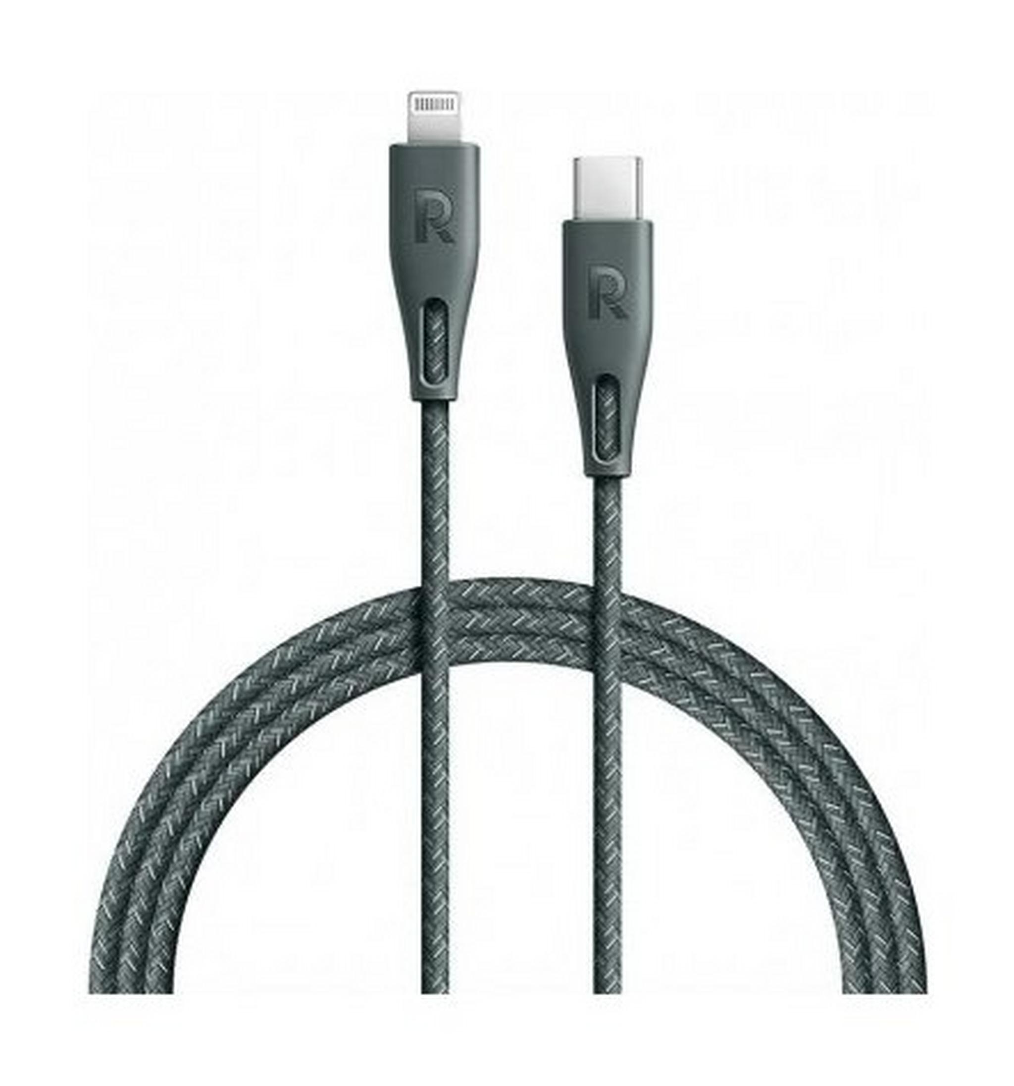 Ravpower Type-C To Lightning Data Sync Charging Cable (1.2 Meter) - Green