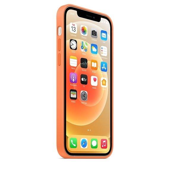 Apple Silicone Case with MagSafe For iPhone 12\12 Pro – Kumquat (MHKY3ZE/A)